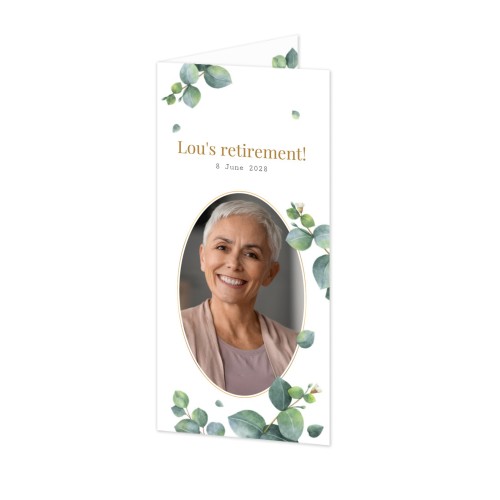 Folded Card Panoramic Portrait 9,3 x 19,6 cm