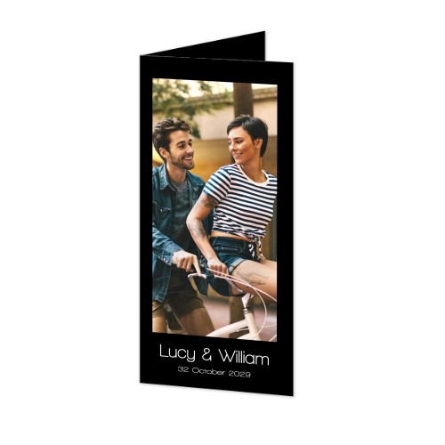 Faire-part 2 volets Pano portrait 9,3 x 19,6 cm Faire-part 2 volets Pano portrait 9,3 x 19,6 cm