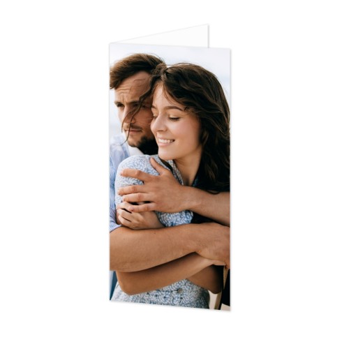 Gevouwen Kaart Panorama staand 9,3 x 19,6 cm