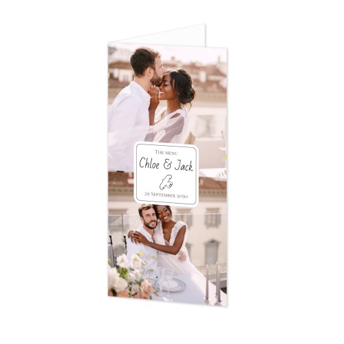 Foldede Fotokort Pano Portræt 9,3 x 19,6 cm