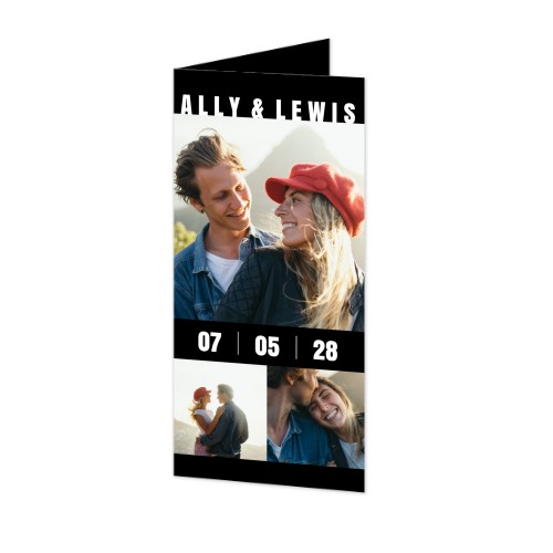 Foldede Fotokort Pano Portræt 9,3 x 19,6 cm