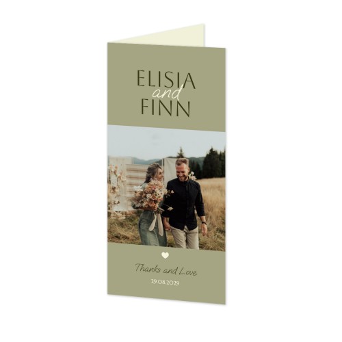 Falt-Grusskarte Pano Hochformat 9,3 x 19,6 cm