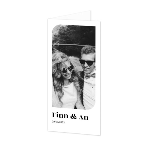 Folded Card Panoramic Portrait 9,3 x 19,6 cm
