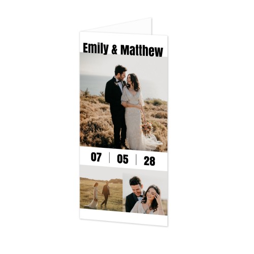 Faire-part 2 volets Pano portrait 9,3 x 19,6 cm