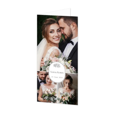 Foldede Fotokort Pano Portræt 9,3 x 19,6 cm