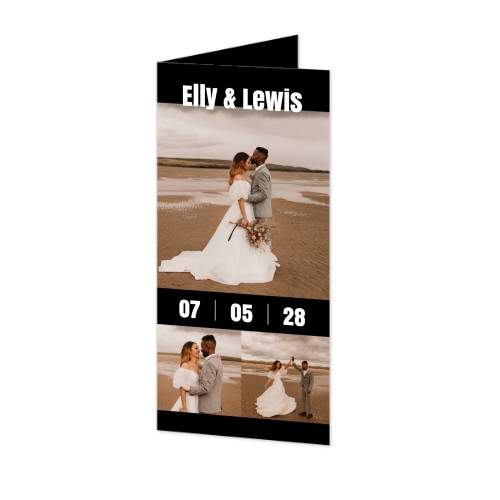 Foldede Fotokort Pano Portræt 9,3 x 19,6 cm