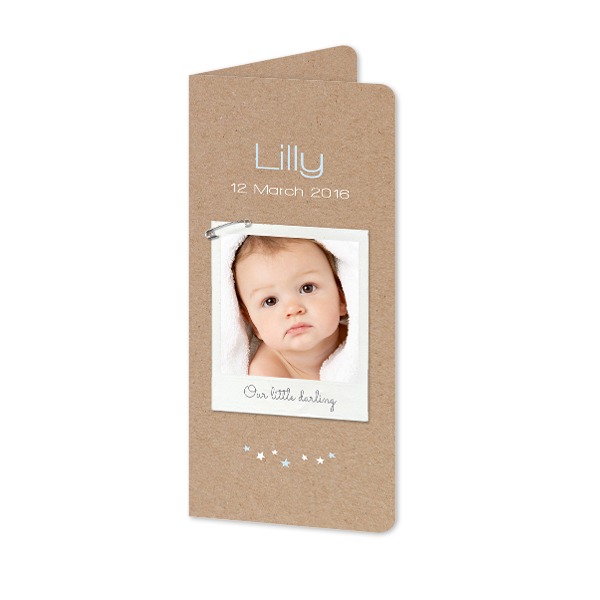 Folded Card Panoramic portrait rounded corners 9,3 x 19,6 cm