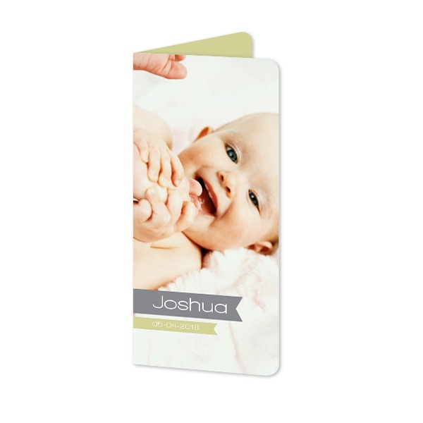 Foldede Fotokort Pano portræt runde hjørner 9,3 x 19,6 cm