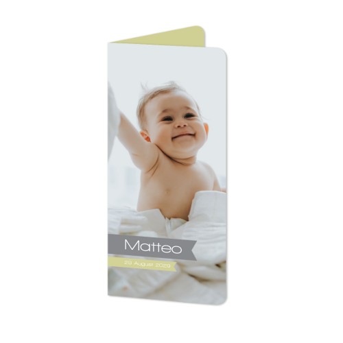 Falt-Grusskarte Pano Hochformat mit abgerundeten Ecken 9,3 x 19,6 cm