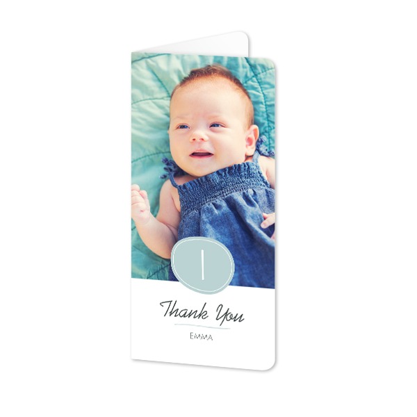 Folded Card Panoramic portrait rounded corners 9,3 x 19,6 cm