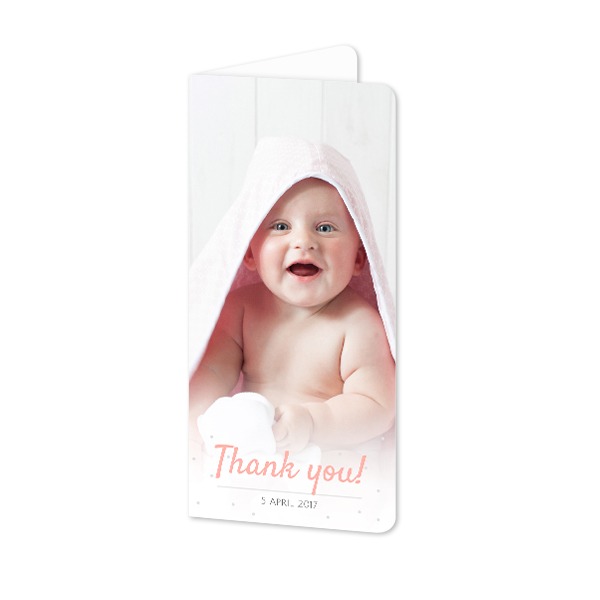 Folded Card Panoramic portrait rounded corners 9,3 x 19,6 cm