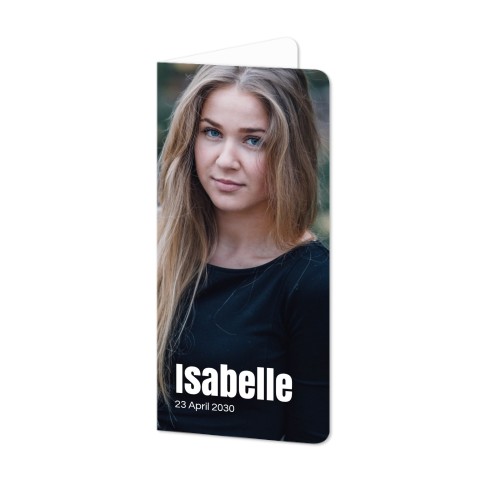 Falt-Grusskarte Pano Hochformat mit abgerundeten Ecken 9,3 x 19,6 cm