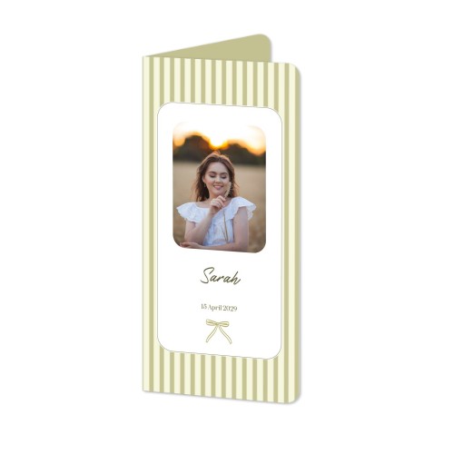 Folded Card Panoramic portrait rounded corners 9,3 x 19,6 cm
