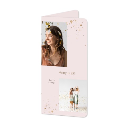 Faire-part 2 volets Pano portrait coins arrondis 9,3 x 19,6 cm Faire-part 2 volets Pano portrait coins arrondis 9,3 x 19,6 cm