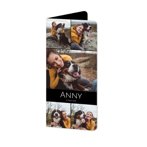 Folded Card Panoramic portrait rounded corners 9,3 x 19,6 cm