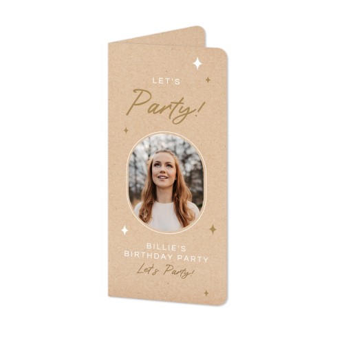 Faire-part 2 volets Pano portrait coins arrondis 9,3 x 19,6 cm