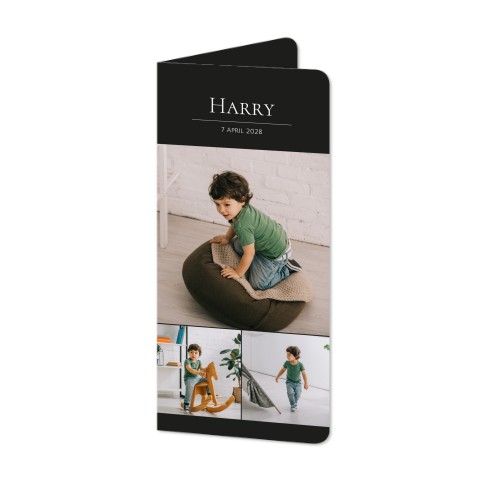 Folded Card Panoramic portrait rounded corners 9,3 x 19,6 cm