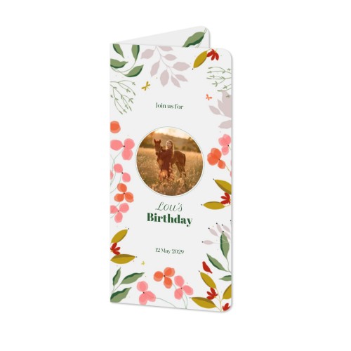 Vikta Fotokort Pano Stående rundade hörn 9,3 x 19,6 cm