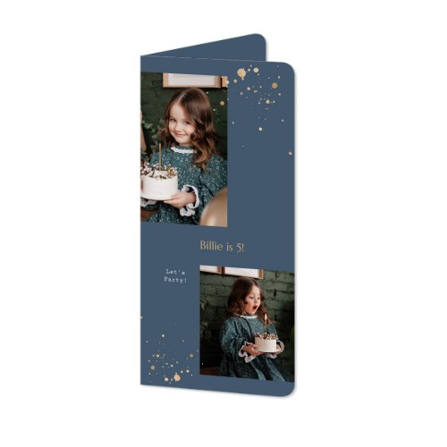 Folded Card Panoramic portrait rounded corners 9,3 x 19,6 cm