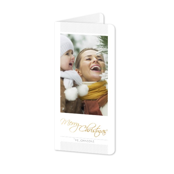 Doble Fotokort Pano stående runde hjørner 9,3 x 19,6 cm