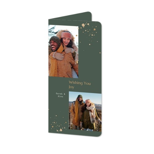 Faire-part 2 volets Pano portrait coins arrondis 9,3 x 19,6 cm