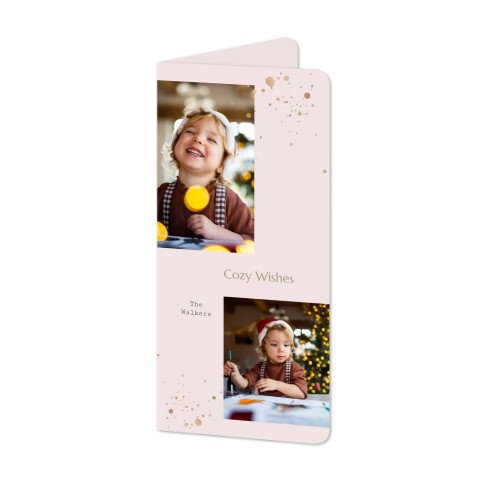 Folded Card Panoramic portrait rounded corners 9,3 x 19,6 cm