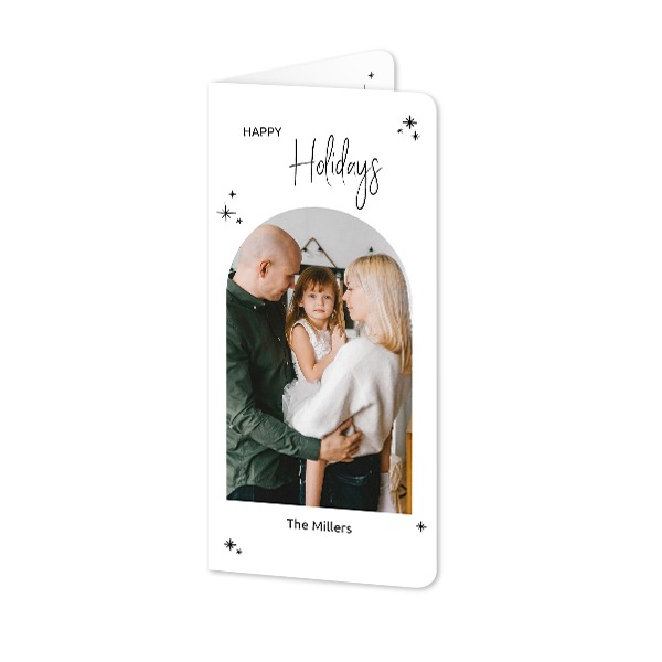 Folded Card Panoramic portrait rounded corners 9,3 x 19,6 cm Folded Card Panoramic portrait rounded corners 9,3 x 19,6 cm