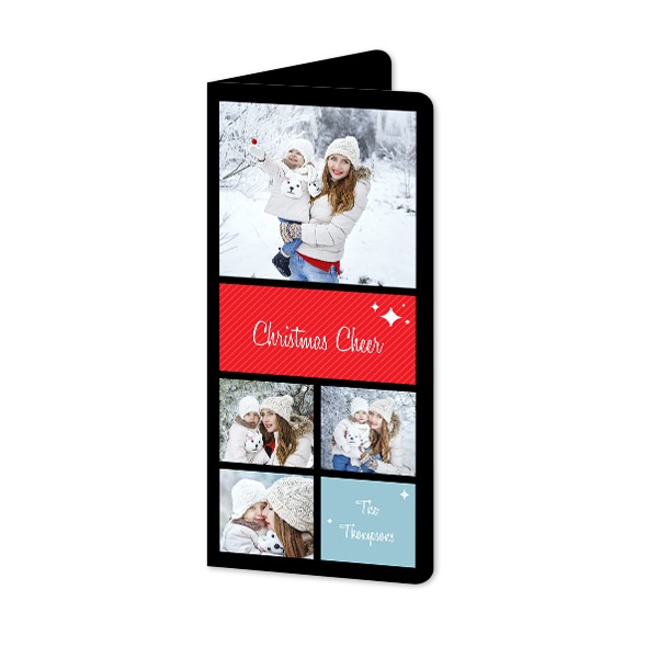 Doble Fotokort Pano stående runde hjørner 9,3 x 19,6 cm