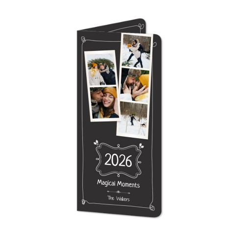 Faire-part 2 volets Pano portrait coins arrondis 9,3 x 19,6 cm