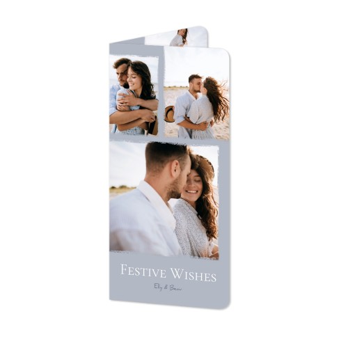 Folded Card Panoramic portrait rounded corners 9,3 x 19,6 cm