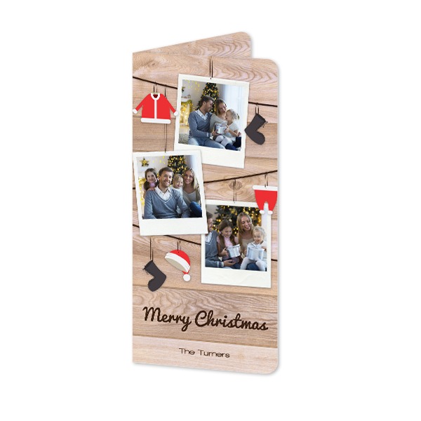 Vikta Fotokort Pano Stående rundade hörn 9,3 x 19,6 cm