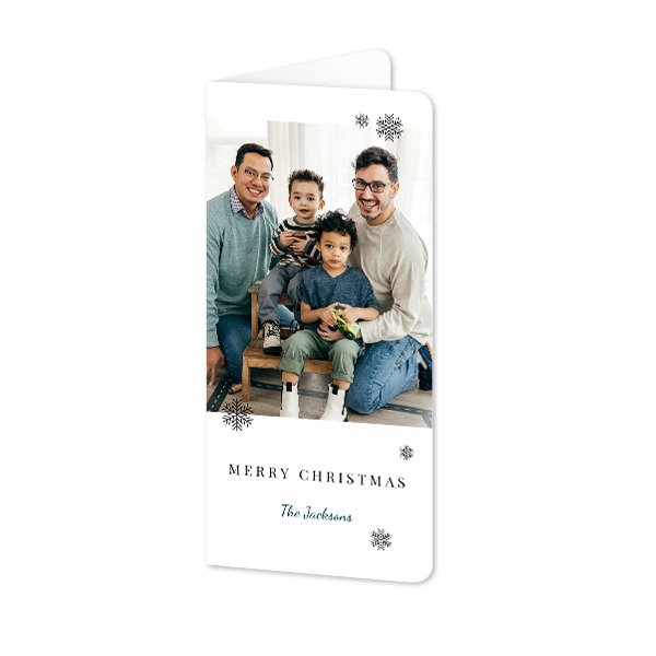 Folded Card Panoramic portrait rounded corners 9,3 x 19,6 cm