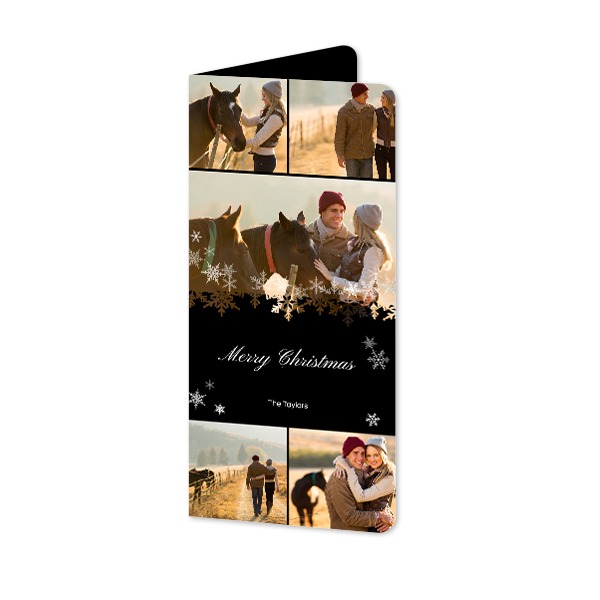 Doble Fotokort Pano stående runde hjørner 9,3 x 19,6 cm