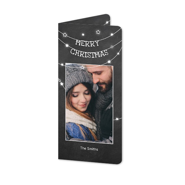 Falt-Grusskarte Pano Hochformat mit abgerundeten Ecken 9,3 x 19,6 cm