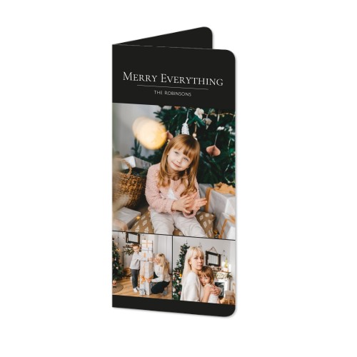 Folded Card Panoramic portrait rounded corners 9,3 x 19,6 cm