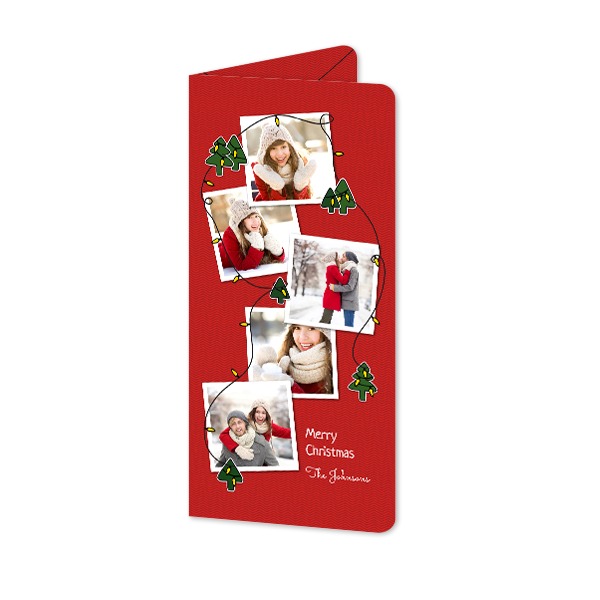 Vikta Fotokort Pano Stående rundade hörn 9,3 x 19,6 cm