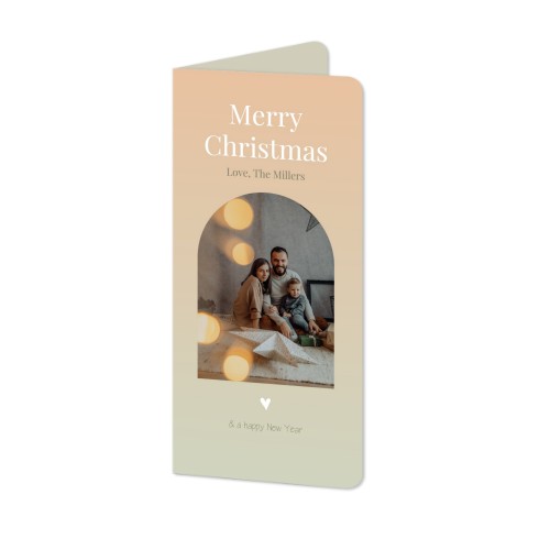 Folded Card Panoramic portrait rounded corners 9,3 x 19,6 cm
