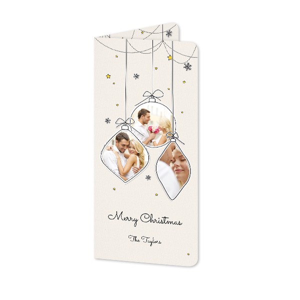 Vikta Fotokort Pano Stående rundade hörn 9,3 x 19,6 cm