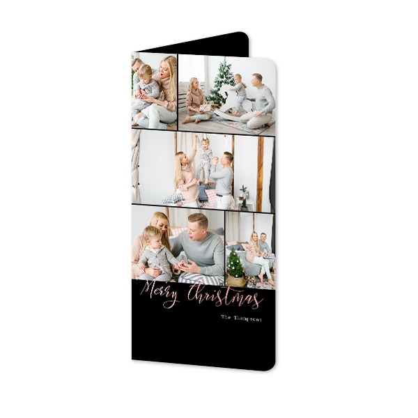 Doble Fotokort Pano stående runde hjørner 9,3 x 19,6 cm