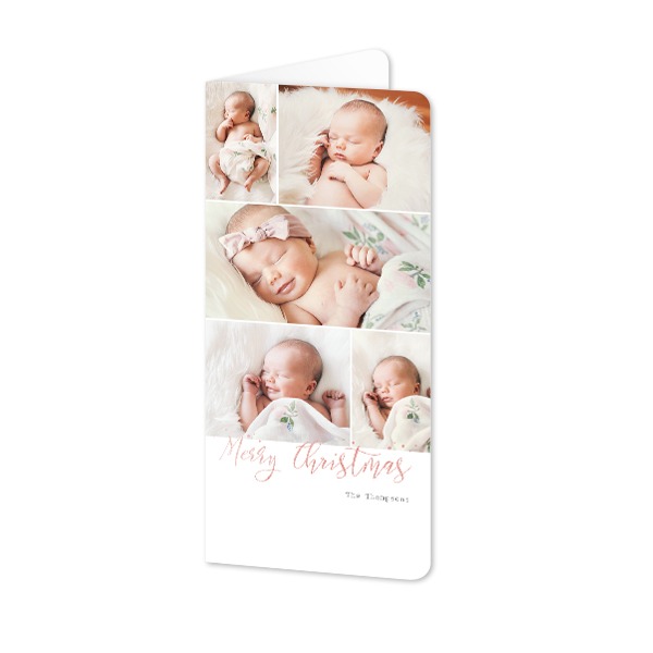 Faire-part 2 volets Pano portrait coins arrondis 9,3 x 19,6 cm