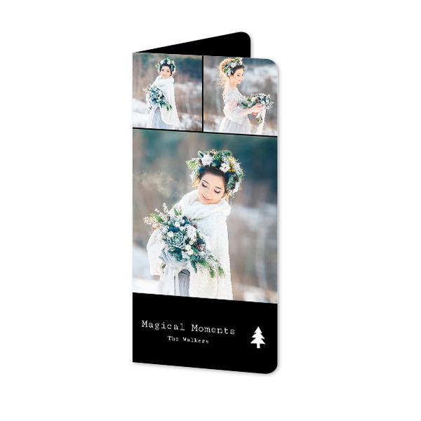 Foldede Fotokort Pano portræt runde hjørner 9,3 x 19,6 cm Foldede Fotokort Pano portræt runde hjørner 9,3 x 19,6 cm