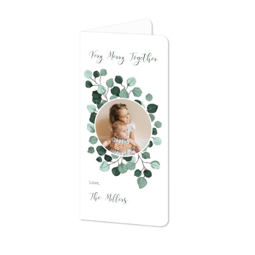 Faire-part 2 volets Pano portrait coins arrondis 9,3 x 19,6 cm