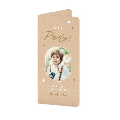 Folded Card Panoramic portrait rounded corners 9,3 x 19,6 cm