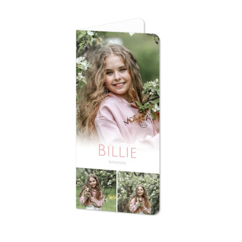 Folded Card Panoramic portrait rounded corners 9,3 x 19,6 cm