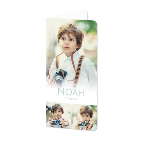 Folded Card Panoramic portrait rounded corners 9,3 x 19,6 cm
