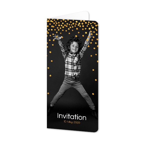 Falt-Grusskarte Pano Hochformat mit abgerundeten Ecken 9,3 x 19,6 cm