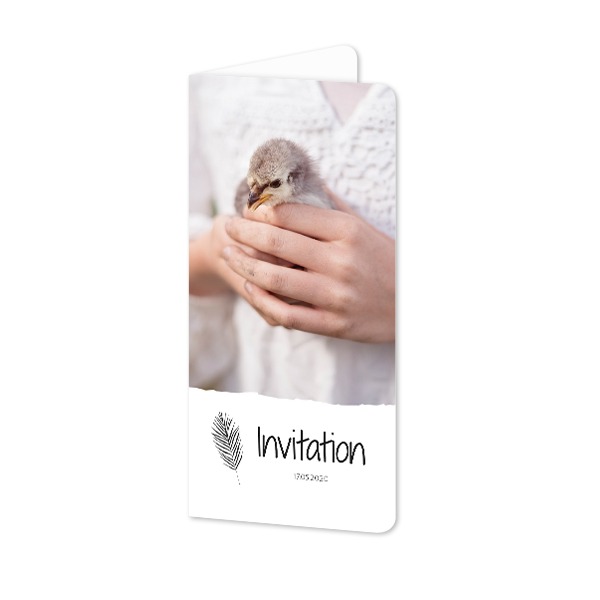 Vikta Fotokort Pano Stående rundade hörn 9,3 x 19,6 cm