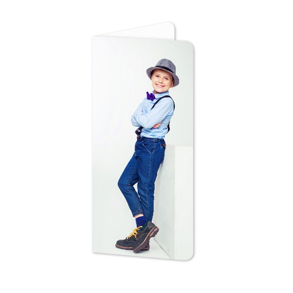 Folded Card Panoramic portrait rounded corners 9,3 x 19,6 cm Folded Card Panoramic portrait rounded corners 9,3 x 19,6 cm