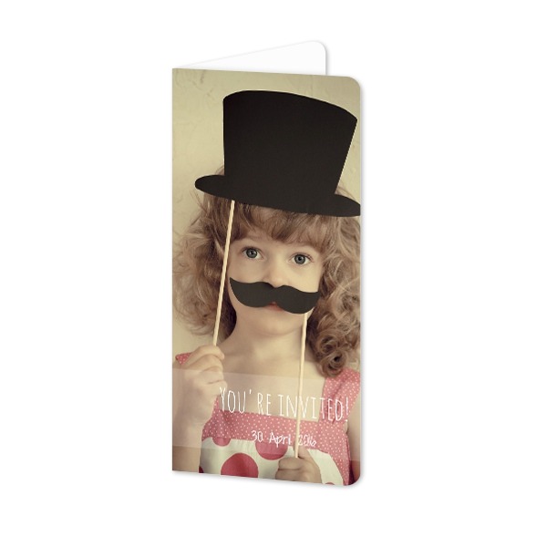 Doble Fotokort Pano stående runde hjørner 9,3 x 19,6 cm