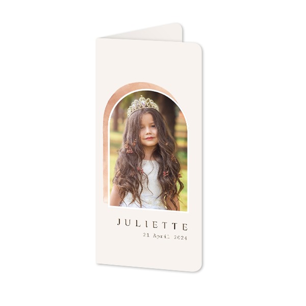 Folded Card Panoramic portrait rounded corners 9,3 x 19,6 cm